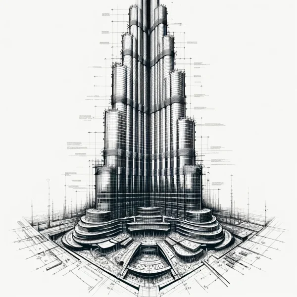 Burj-Khalifa - Importancia dos projetos estruturais