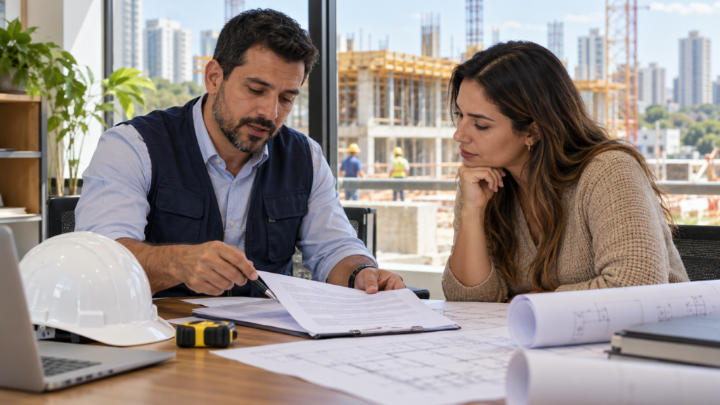 ART de Engenharia: O que é, Quando é Obrigatória e Como Emitir em Americana SP 11 Engenheiro orienta proprietária sobre documentação e responsabilidade técnica da obra